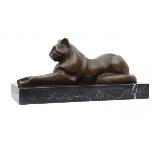 Bronzen sculptuur kat