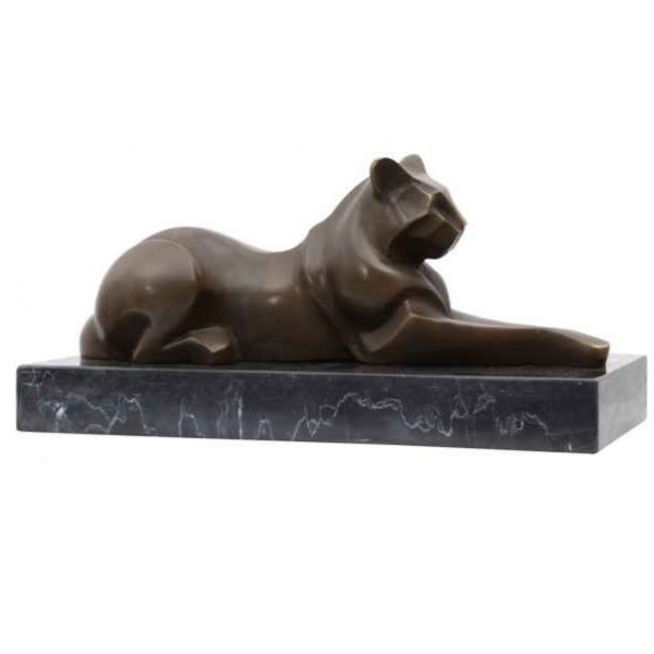 Bronzen sculptuur kat